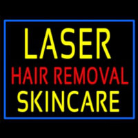 Blue Border Laser Hair Removal Skincare Neon Skilt