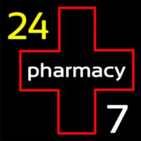 24 Pharmacy Neon Skilt