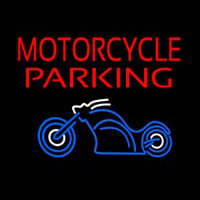 Motorcycle Parking Neon Skilt