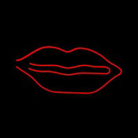 Red Lips Neon Skilt