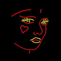 Girls Heart Logo Neon Skilt