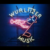 wurlttzer music Neon Skilt